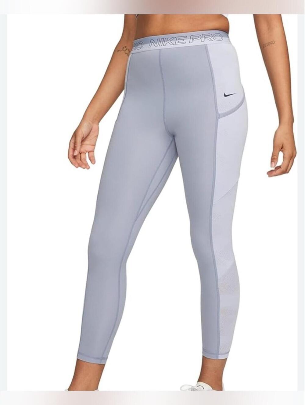 NWT Nike Pro Dri-FIT Training High-Waisted 7/8 Leggings & Pockets Size M